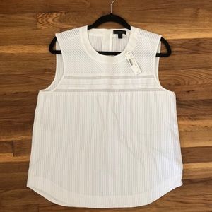 J.Crew pleated cotton sleeveless top